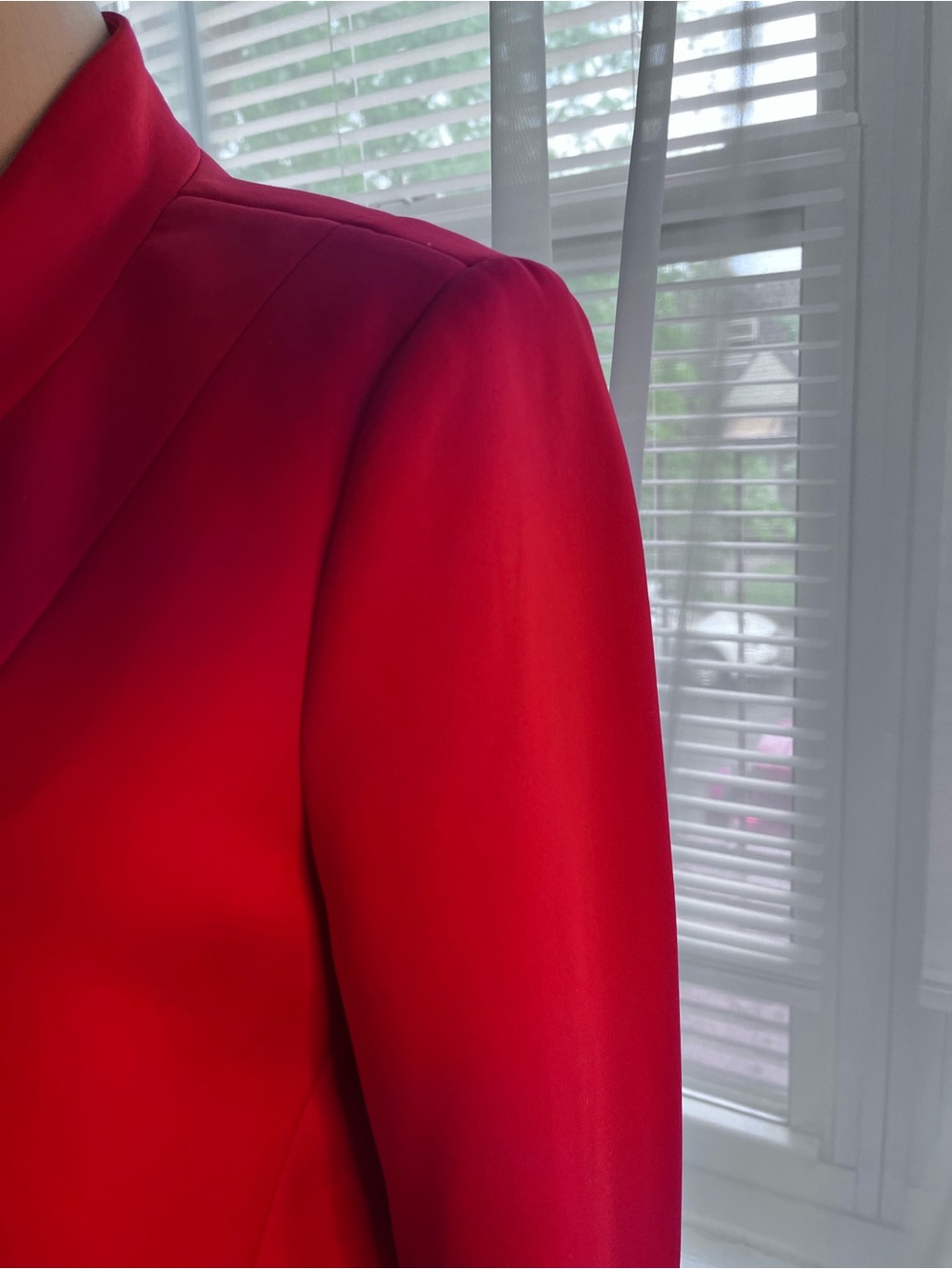 Thalia Sodi Vibrant Red Open-Front Blazer - Picture 4 of 7